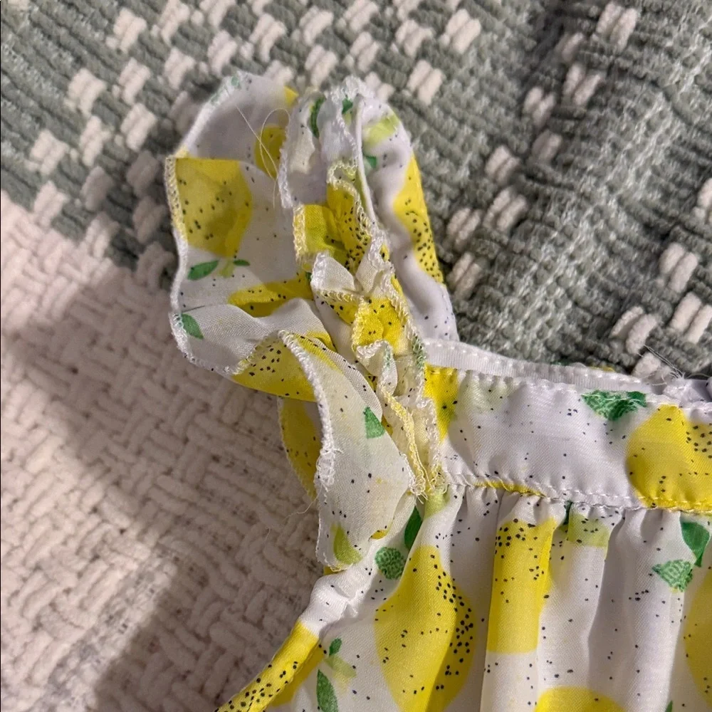 Kids Swiggles lemon ruffle top 🍋